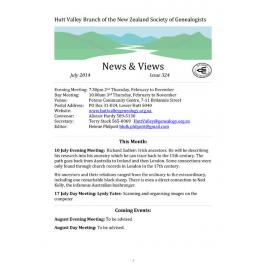 Newsletter (NZ Society of Genealogists, Hutt Valley Branch) 324