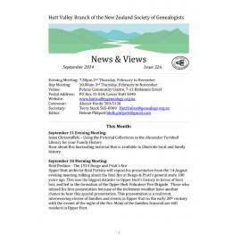 Newsletter (NZ Society of Genealogists, Hutt Valley Branch) 326