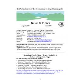 Newsletter (NZ Society of Genealogists, Hutt Valley Branch) 336