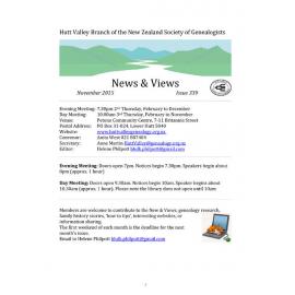 Newsletter (NZ Society of Genealogists, Hutt Valley Branch) 339