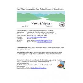 Newsletter (NZ Society of Genealogists, Hutt Valley Branch) 345