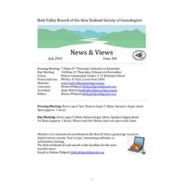 Newsletter (NZ Society of Genealogists, Hutt Valley Branch) 346