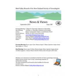 Newsletter (NZ Society of Genealogists, Hutt Valley Branch) 348