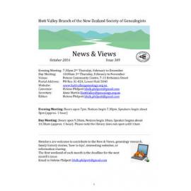 Newsletter (NZ Society of Genealogists, Hutt Valley Branch) 349