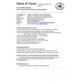Newsletter (NZ Society of Genealogists, Hutt Valley Branch) 307