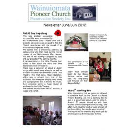 Coast Road Church Newsletter (June 2012)