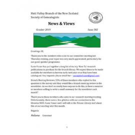 Newsletter (NZ Society of Genealogists, Hutt Valley Branch) 382