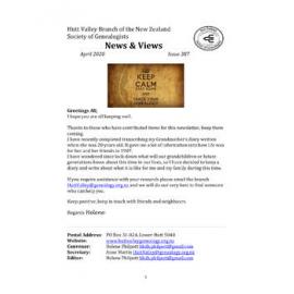 Newsletter (NZ Society of Genealogists, Hutt Valley Branch) 387