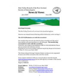 Newsletter (NZ Society of Genealogists, Hutt Valley Branch) 389