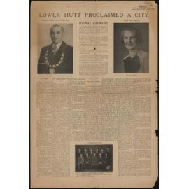 Lower Hutt Proclaimed a City