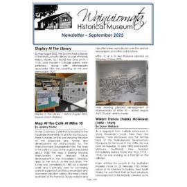 Newsletter (Wainuiomata Historical Museum) September 2025