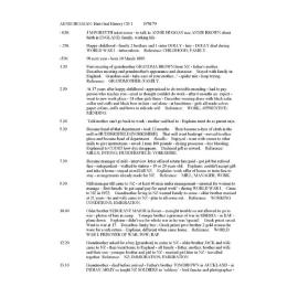 Annie Huggan: abstract of her recordings.