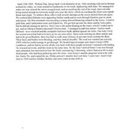 David Milson's memoir of the Wahine disaster day, 10 April 1968.