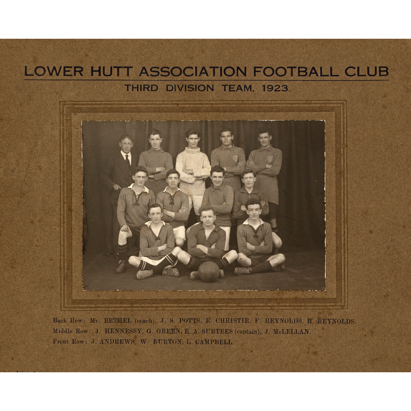 Lower Hutt City Association Football Club (A22-5)