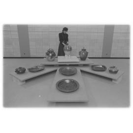 Pottery display at Dowse Art Gallery