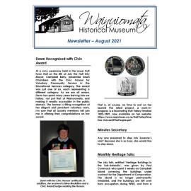 Newsletter (Wainuiomata Historical Museum) Aug 2021