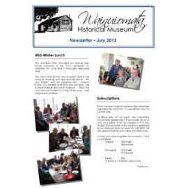 Newsletter (Wainuiomata Historical Museum) July 2012