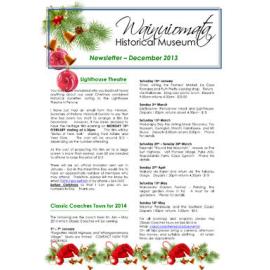 Newsletter (Wainuiomata Historical Museum) December 2013