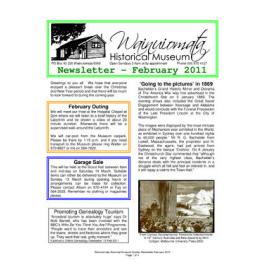 Newsletter (Wainuiomata Historical Museum) February 2011