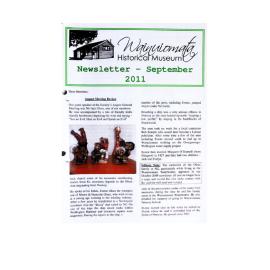 Newsletter (Wainuiomata Historical Museum) September 2011