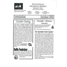 Newsletter (Wainuiomata Historical Museum) October 2008