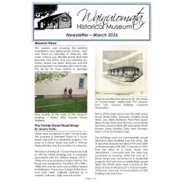 Newsletter (Wainuiomata Historical Museum) March 2026