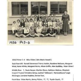 Taita Central School class photo 1956, Primers 3-4