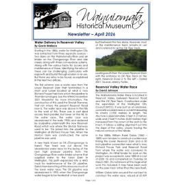 Newsletter (Wainuiomata Historical Museum) April 2026
