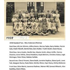 Taita Central School class photo 1958, Standard 2