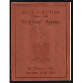 Church of St James : Dedication Service