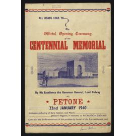Official Opening Ceremony of the Centennial Memorial