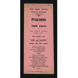 Programme of Fourth Concert 