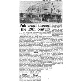Pub Crawl Through the 19th Century