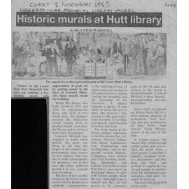 Historic Murals at Hutt Library