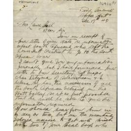 Three Letters Relating to Hutt Valley Veterans of the Second Boer War