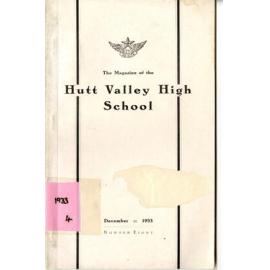 The Magazine of the Hutt Valley High School 1933