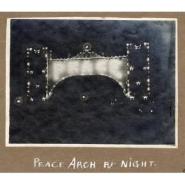 Peace Arch By Night
