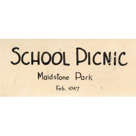 School Picnic, Maidstone Park