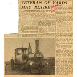 Veteran of Yards May Retire 