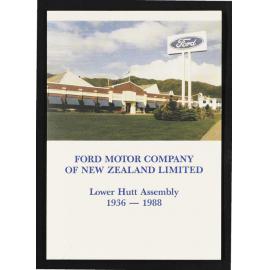 Ford Motor Company of New Zealand Limited : Lower Hutt assembly 1936-1988