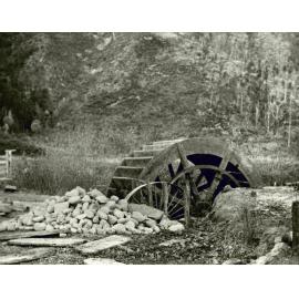 Flock mill wheel after fire