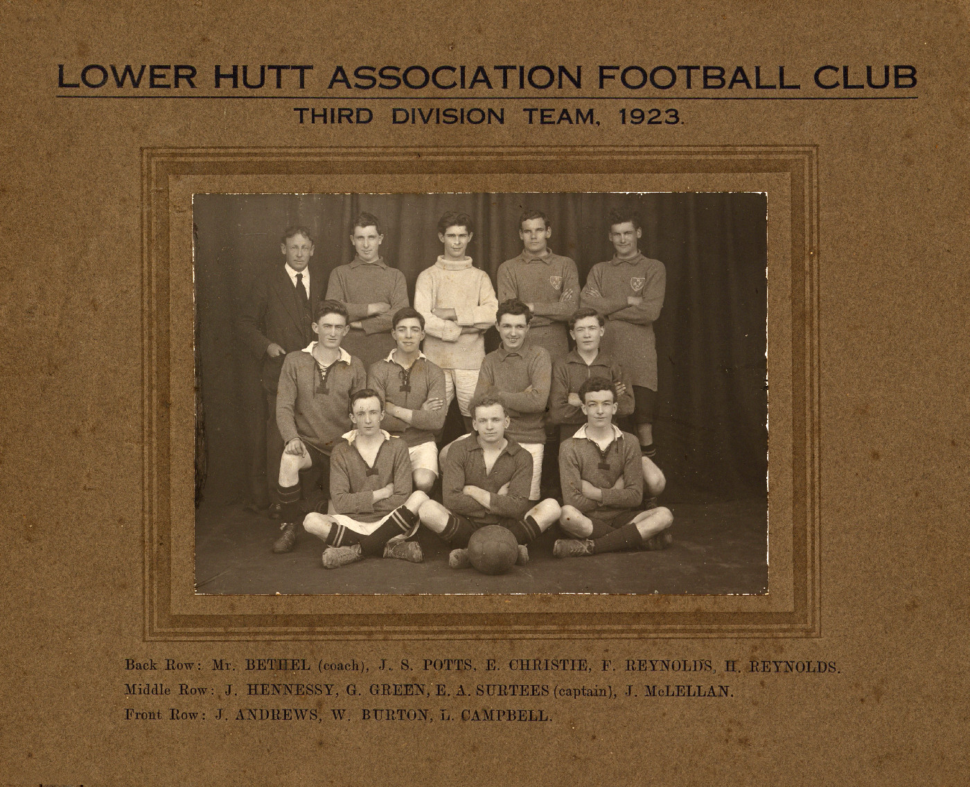 Lower Hutt City Association Football Club (A22-5)